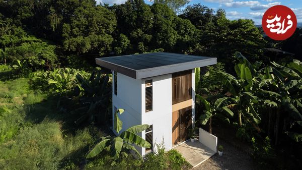 عکسی جالب از معماری خاص خانهای با سقف خورشیدی در زمین ۲۳ متری 34 main2