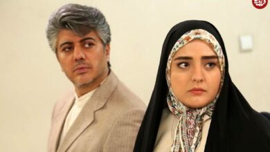 عکس؛ سفر در زمان؛ «بازیگر نقش ستایش در کنار باران سریال آوای باران»؛ سال 94