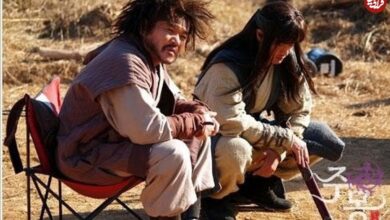 ببینید| سفر به تاریخ؛ گیر کردن تبر «هیوبو» در زین اسب در پشت‌صحنۀ سریال «جومونگ»