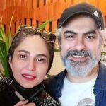 عکس| سفر به تاریخ؛ «مهدی پاکدل» 19 ساله در کنار «فاطمه معتمدآریا» در پشت‌صحنه یک تئاتر