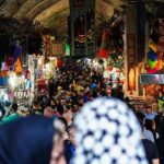 عکس؛ سفر در زمان؛ «غرفه‌های فروش لوازم آشپزی در سبزه میدان بازار تهران»؛ سال 1332